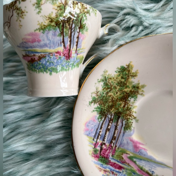 Ainsley Pink Bone China Tea Cup and Saucer - Picture 8 of 9